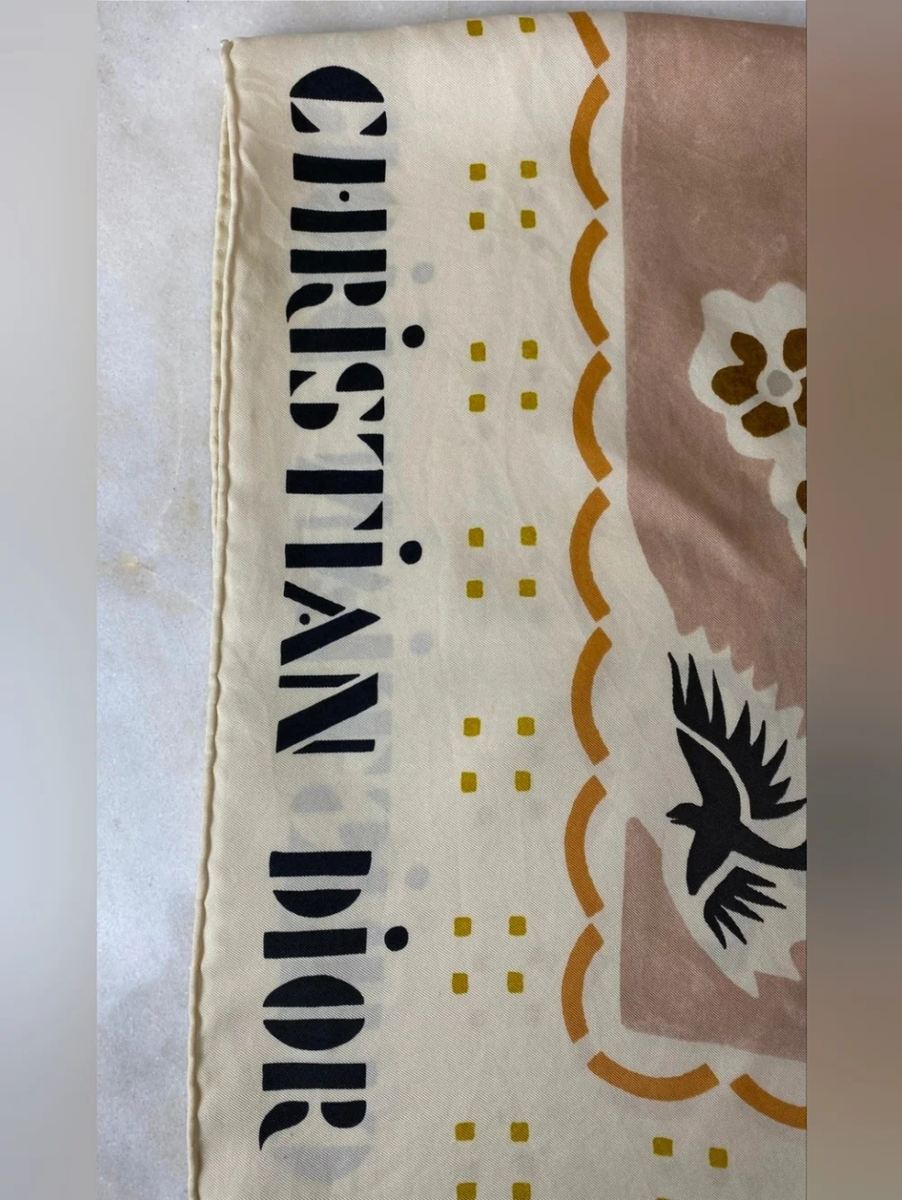 Christian Dior Silk Scarf Large Square